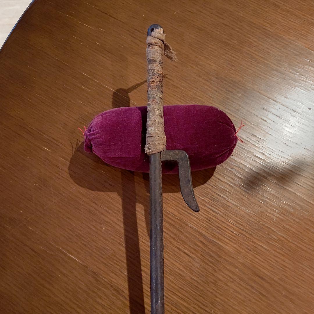 昭和レトロ　南部乃富製　南部鉄器　鉄製　十手　36cm 昭和レトロ 南部乃富製 南部鉄器 鉄製 十手 36cm （JPGOODBUY_买