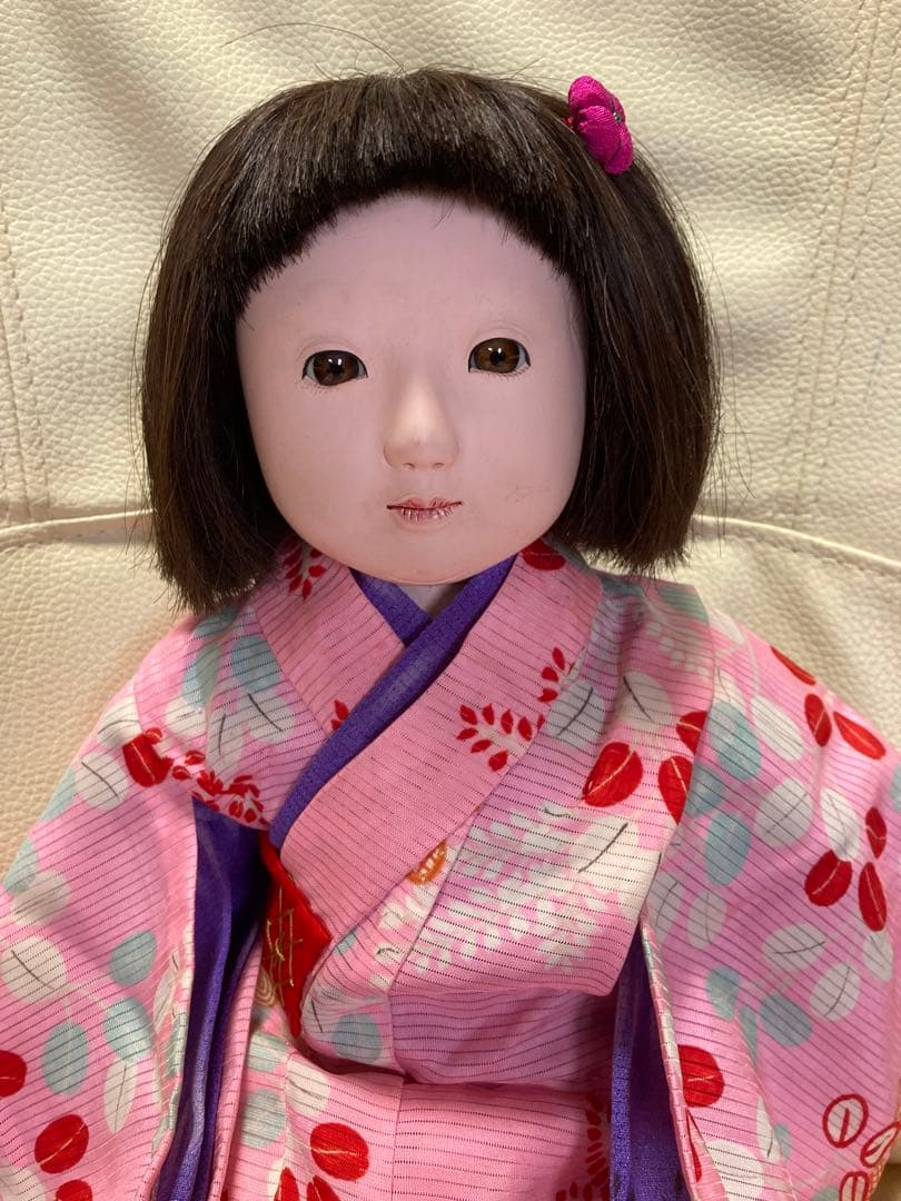 再出品 顔・足等に難あり！ 藤村明光 市松人形 約40cm JPGOODBUY_